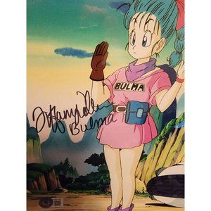 BAM! Box Anime Signed Auto 8x10 Beckett Tiffany Vollmer Bulma Dragon Ball Z